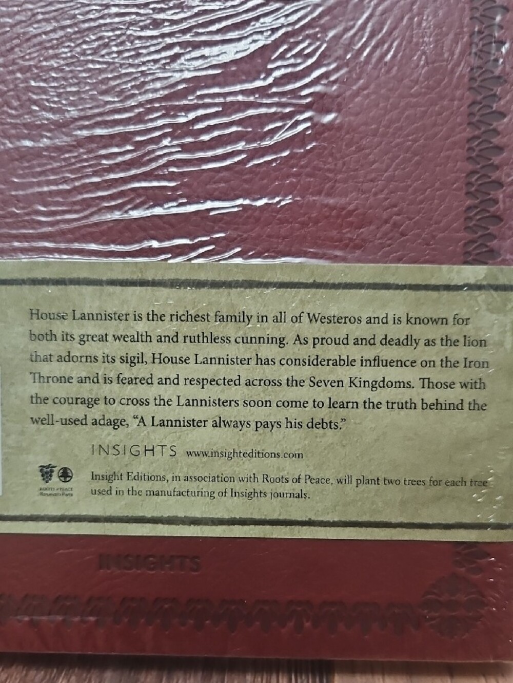 House Lannister Red Hardcover Journal - Picture 6 of 12
